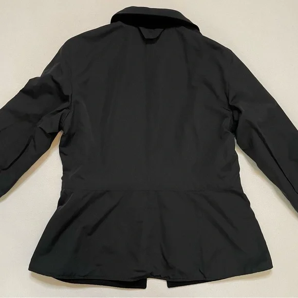 Max Mara Rainwear reversible black jacket sz 10